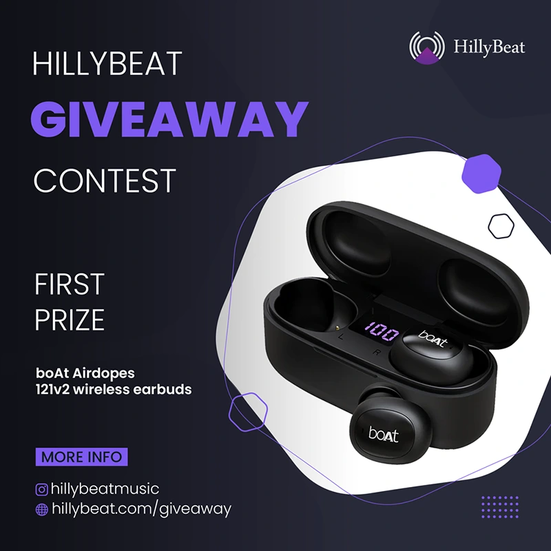 HillyBeat Giveaway Boat Airdopes 121 v2 wireless earbuds