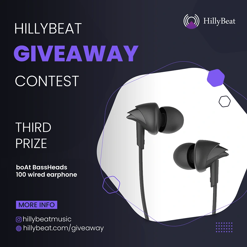 HillyBeat Giveaway Boat BassHeads 100 wired earphone
